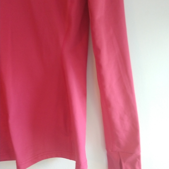 UNDER ARMOUR Fitted 1/4 Zip Hot Pink Long Sleeve - Picture 5 of 11